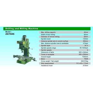 mesin bor besi drilling and milling machine westlake