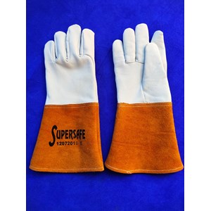 SUPERSAFE Genuine Leather Long Argon Gloves