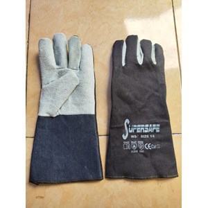 SUPERSAFE best quality cowhide combination welding gloves