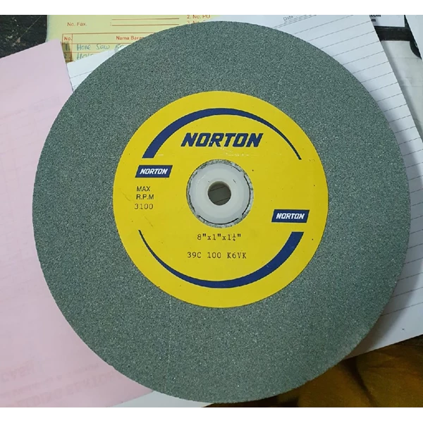 Batu Gerinda / Mata Gerinda Duduk Norton 8in x 1in