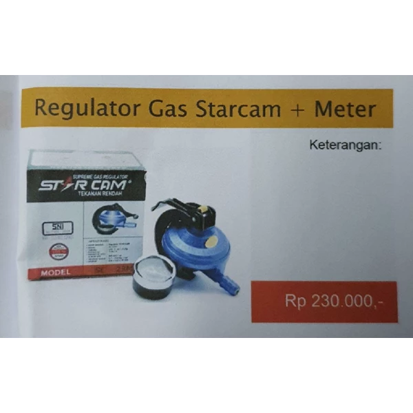 LPG Gas Regulator Starcam Plus Meter Hook