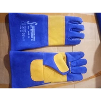 Sarung tangan safety Las biru 16in supersafe