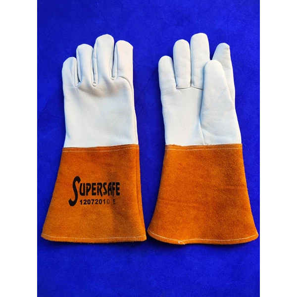 SUPERSAFE Genuine Leather Long Argon Gloves