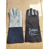 sarung tangan las kombinasi jenas kulit sapi SUPERSAFE best quality